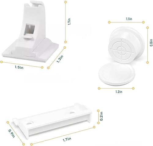 Miniatura 3 de BABY PROOF ME Paquete de 6 cerraduras de correa de seguridad con cerraduras magnéticas para gabinete para seguridad infantil (12 cerraduras y 3