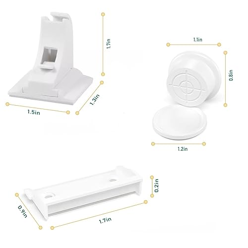 Miniatura 3 de BABY PROOF ME Paquete de 36 cerraduras magnéticas para gabinete para seguridad infantil con 9 llaves, adhesivo 3M de fácil instalación, cerraduras