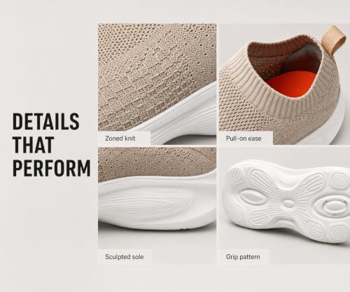 Image of Kraasa Trial Running Shoes with Lightweight Memory Insole | Breathable, Anti-Skid Knit Sneaker, Walking & Gym Shoes