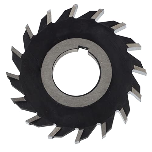 Image of Face Milling Cutter Disc High Hardness Plane Processing for Milling Machines Workshops High Speed Steel 80mm 16 Teeth 1 Piece