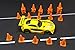 Traffic Cones Pylons 1:64 Scale (24 pk) for Hot Wheels Matchbox Toy Car Dioramas Terrain