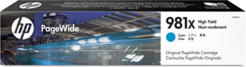HP 981A Cartouche PageWide Authentique, Noir (J3M71A) High Yield Cyan