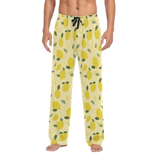 Lemon Men’s Pajama Bottoms Comfortable Relax Fit Lounge Pants3