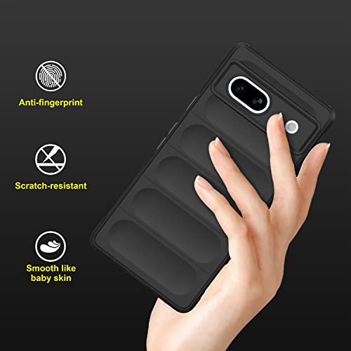 Image of amazon basics Back Case Cover for Google Pixel 7A | Compatible for Google Pixel 7A Back Case Cover | Liquid Silicon Magic Case for Google Pixel 7A with Camera Protection | Black