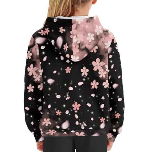 WELLFLYHOM Axolotl Hoodies Age 6-16 Girls Boys Graphic Sweatshirt Long Sleeve Sweater Shirt with Kangaroo Pocket4