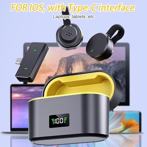 Iouyjiu Mikrofon | Bezprzewodowy mikrofon do nagrywania, elektronika Plug-Play, akcesoria audio do strumieniowego przesyłania vlogów, wywiadów, raportowania ulicznego, nagrywania wideo