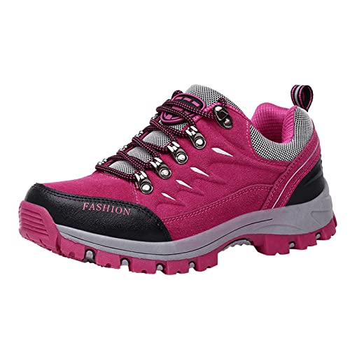Chaussures de randonnée respirantes femme : équipement de marche jaune 41 et rose 38