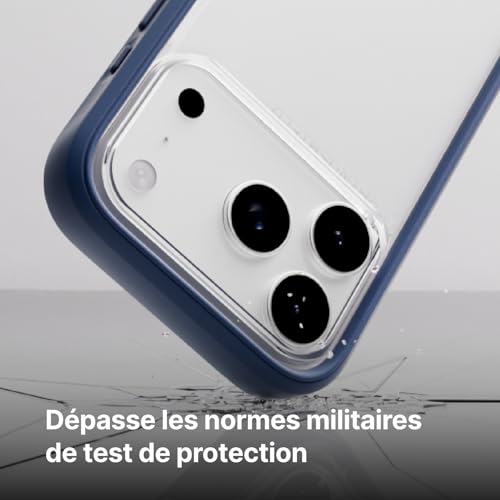 Coque iPhone 17 RhinoShield Mod NX sans verso bumper noir antichoc premium - 2