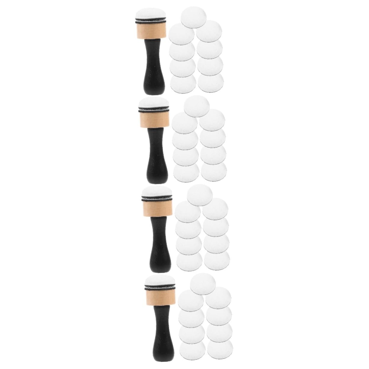 SHINEOFI 4 Juegos Esponjas Pintar con Divertidas Herramienta de Estampado Aprendizaje y Manualidades Esponjas