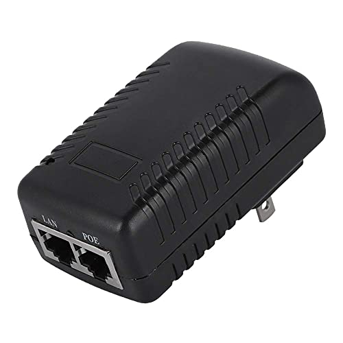 Adaptador Ethernet para injetor de fonte de alimentação POE passivo de 48V 0,5A com plugue de parede
