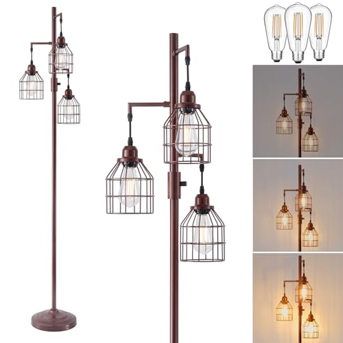 9MMML Floor Lamp for Living Room, Farmhouse Industrial Dimmable Floor