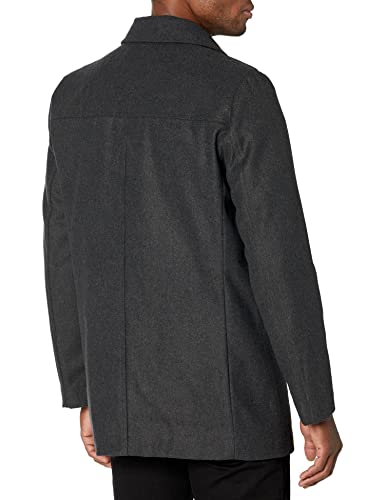 Dockers Men's Weston Wool Blend Coat, Charcoal/Light Grey Scarf, Xx-Large #TOP3