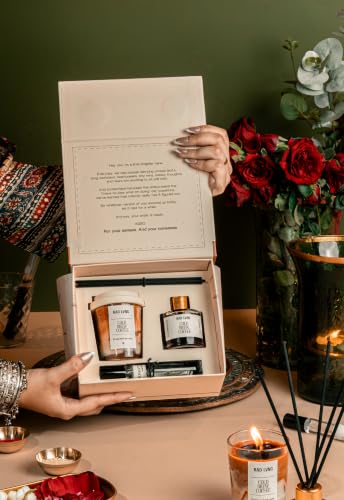 Image of Rad Living Candle Cafe Cold Brew Coffee Gift Box | 100g Soy Wax Candle | Hand-Poured |18+ Hours Burn Time | Reed Diffuser & Room Spray | Perfect for Festivals, Gifting, Home Decor