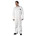 E.I. DUPONT DE NEMOURS - Tyvek Coveralls, Open Wrist/Ankle, Hd Polyethylene, White, 3X-Large, 25/Carton