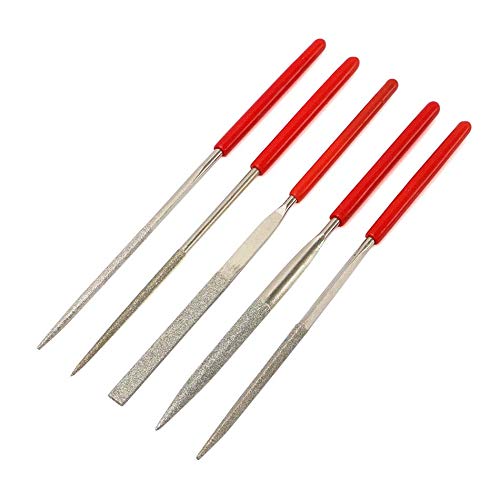 Digital Craft 30pcs 3.0mm Shank Diamond Burs Set with Box Electric Grinder Power Tool Accessories Abrasive Tools with 5pcs 3x140mm Diamond Needle File Set Handy for Ceramic Gem Stone Hobbies Crafts 1