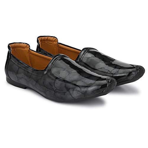 Image of Vellinto Leather Royal Look Patent Leather Shoes for Men | Men's Comfortable Patent Leather