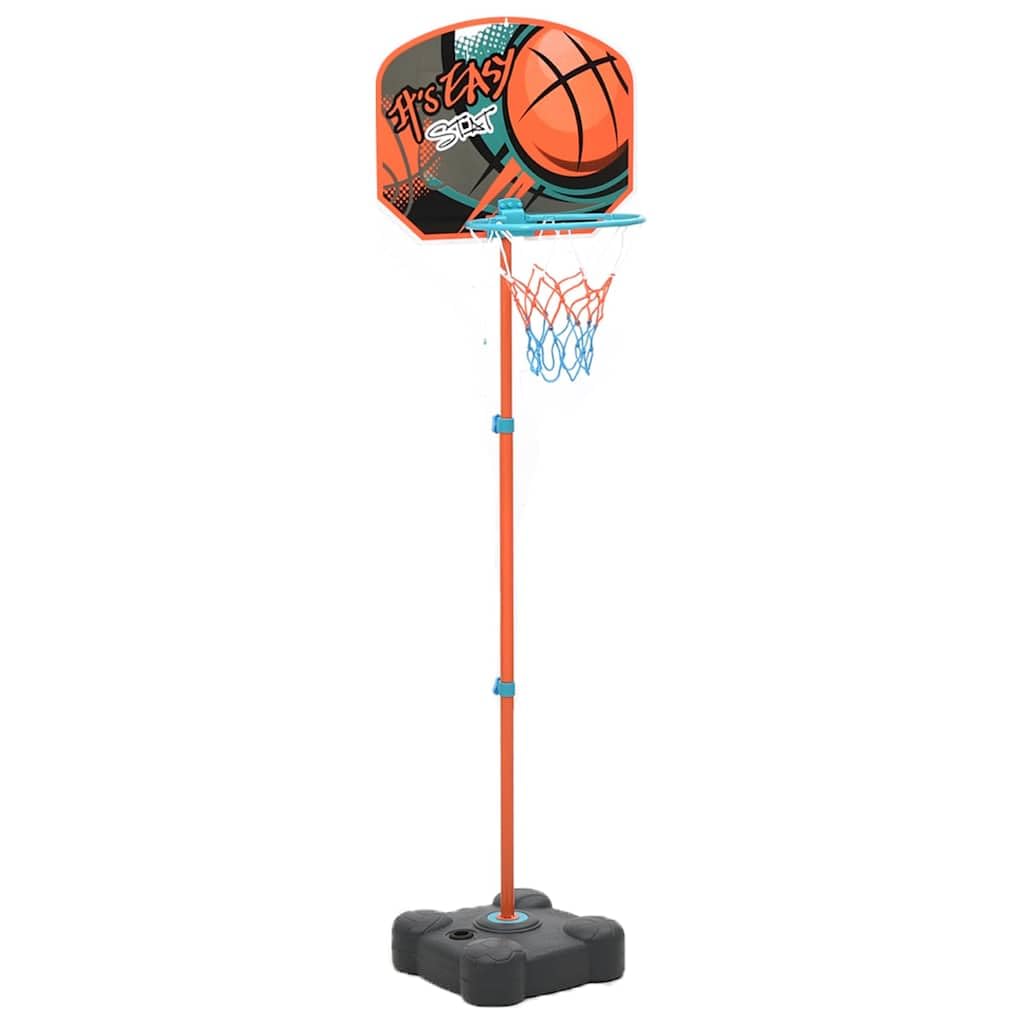 Mangloder - Juego de baloncesto portátil ajustable de 109 a 141 cm, para niños de interior y exterior, entrenamiento deportivo con cesta, anillo de red, para niños a partir de 3 años