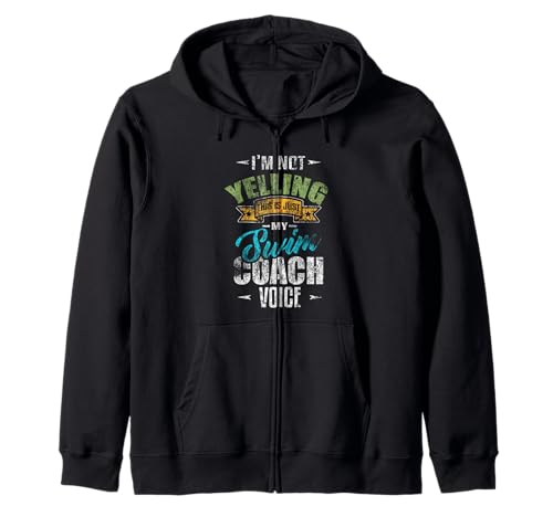 Entrenador de natación con voz divertido I'm Not Yelling Swim Trainer Sudadera con Capucha