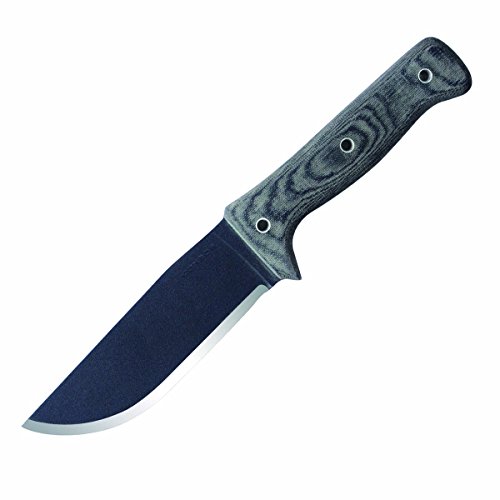 Condor Tool & Knife, Crotalus Knife, 5-1/2in Blade, Micarta Handle with Sheath, Black, 5 5/8