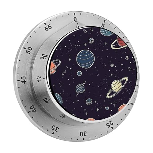 Temporizador de cocina magnético Space Planet para hornear y rutinas de fitness 2