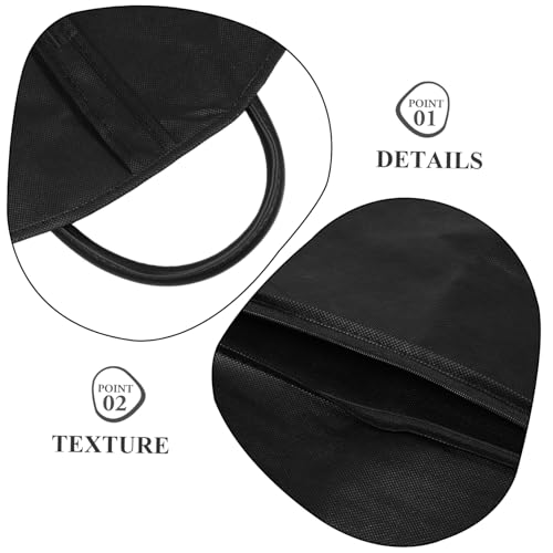 GLEAVI Portable Non Woven Garment Bag for Travel Storage Breathable Suit Cover for Coats Jackets Dresses Lightweight Design with Convenient Handle for Business Trips3