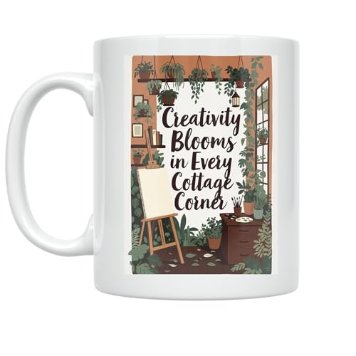 Creative Living Coffee Mug - Creativity Blooms in Every Cottage