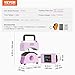 VEVOR Hat Press Machine, Mini Hat Heat Press for Caps with Integrated Control Panel, Cap Heat Press Machine with 5.9x3.15 inch Curved Heating Plate, Safety Base, and Glove, Automatic Shut-Off, Purple