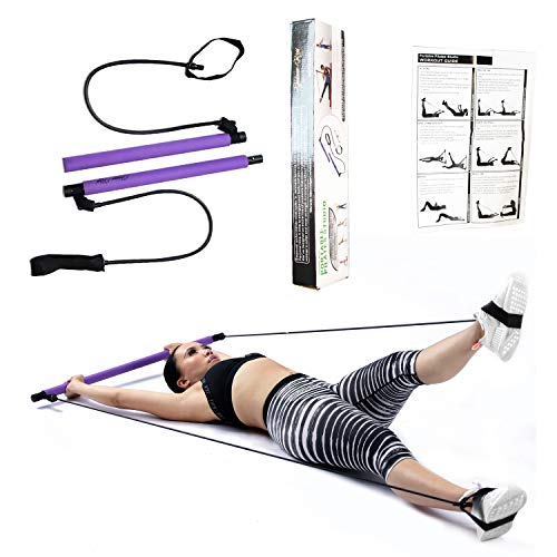 image for JOHANNE REID & COMPANY Portable Pilates Bar Kit with 30LB Thick Resist