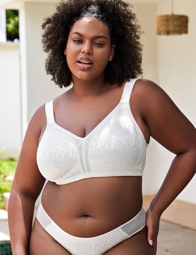 Image of Wingslove Women's Full Coverage Non Padded Comfort Minimizer Wire-Free Bra Plus Size