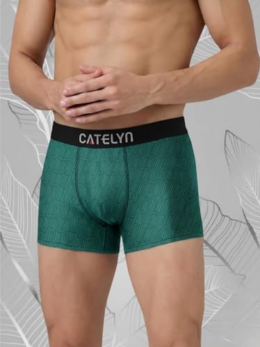Image of CATELYN Ultra-Soft Breathable Stretch Trunks Men's Premium Printed Innerwear for Daily Comfort Men Sweatproof (Pack of 4)