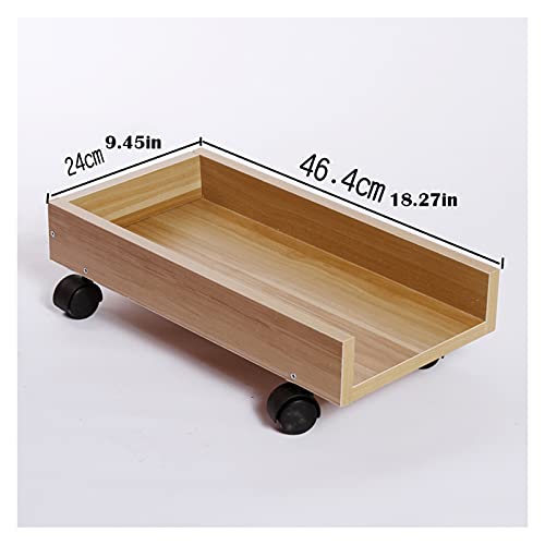 Soporte para CPU con ruedas, soporte para torre de PC móvil con lados protectores y ruedas giratorias de 360 grados miniatura 2
