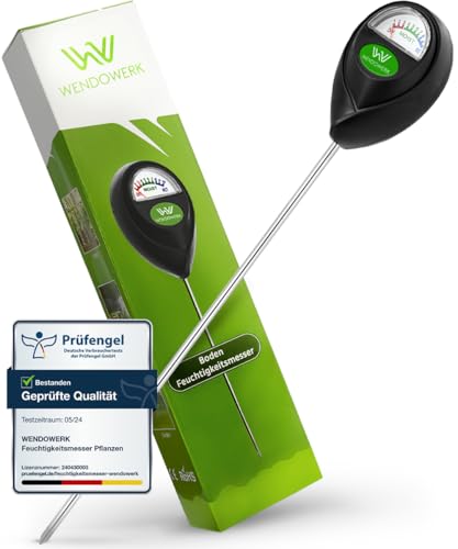 WENDOWERK® Extra Langer Boden Feuchtigkeitsmesser für Pflanzen...