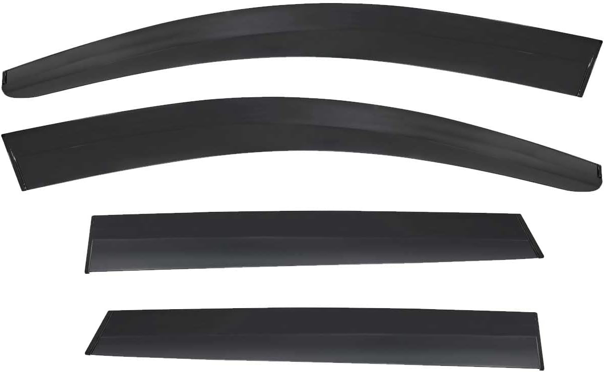 OMAC Window Visor Vent Rain Guard Deflector for Nissan Rogue Sport 2017-2020 Smoke 4 Pcs