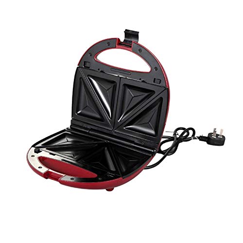 3 In 1, 750 W Sandwich Maker mit austauschbaren 4 Backblechen, Antihaftbeschichtung, LED-Anzeigedisplay mit Cool Touch-Griff