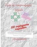  libro de rompecabezas gigante: rompecabezas de sudoku, rompecabezas de palabras de criptograma