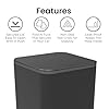 Ninestars Mini Car Trash Can with Press Lid, 3L / 0.79 Gallon Small Garbage Bin, Foldable Leak-Resistant Design with Weighted Non-Slip Base for Car Floor & Center Console (Black) #4