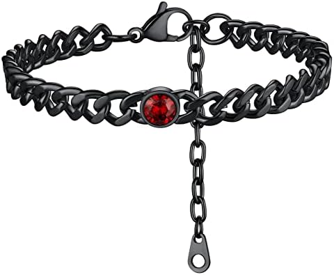 ChainsHouse Cuban Link Anklets for Women Men Stainless Steel Feet Jewelry Ankle Bracelets