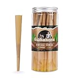 Ewkakone rolling paper cones | Natural Unbleached brown cones Rolling Papers (Pack of 50) | Slow-burning effects | king size cones | Ewkakone rolling paper11/4 | Also includes ring cones paper holder and stress relieving toy