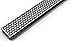 Infinity Drain FXMN 6542 BK Fixed Length 42" Complete Kit Perforated Grate Matte Black