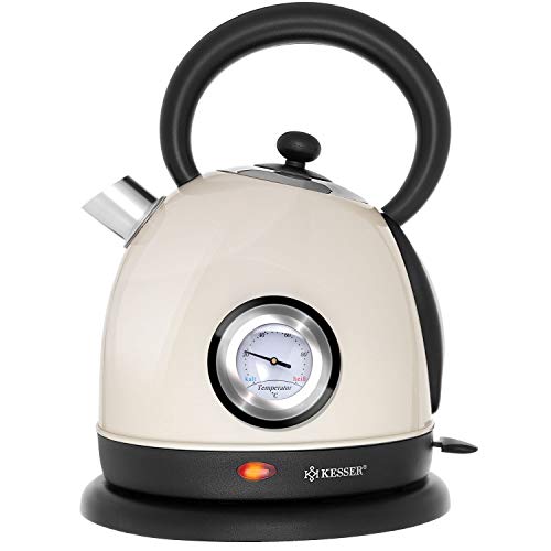 KESSER® Wasserkocher Edelstahl | 2200W | BPA frei | 1,8 Liter | Retro Design | Überhitzungsschutz | Teekocher Teekessel… – Bild 3