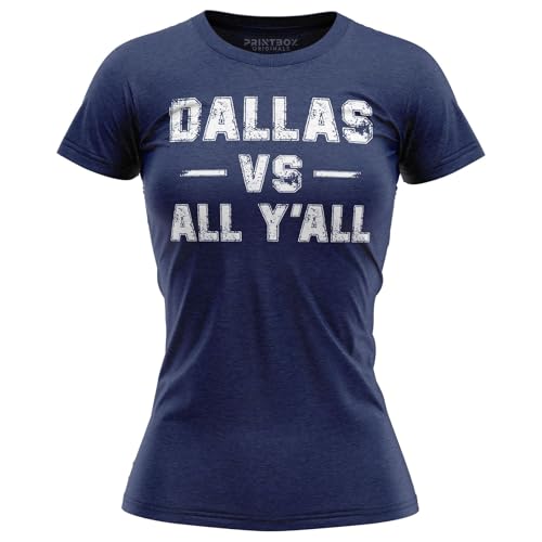 Dallas Vs All Yall Womens T-Shirt, Texas Dallas Shirts for Women, Apparel Crewneck Top