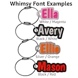 Custom Water Bottle and Bag Name Tag, Multiple Fonts, Hard Plastic Luggage Label Custom Nametag - Image 3