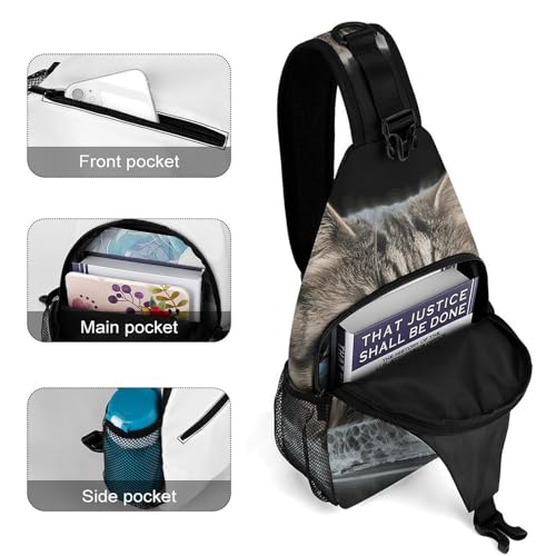 Bolsa de hombro cruzada con estampado original para uso exterior 4