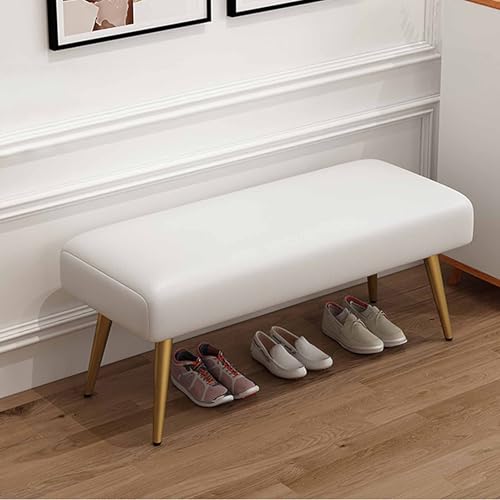Banc à chaussures avec assise moelleuse et structure métallique robuste - 2