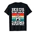 Jesus Is My Rock Drums Are My Roll Christian Drummer T-Shirt