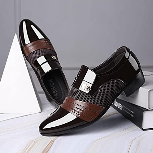 Hbeylia Men's Oxfords Dress Shoes Classic Fashion Formal Pu Leather Tuxedo Oxford Wingtip Dress Shoes For Men Business Office Work Wedding Party4