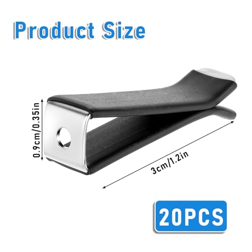 Image of Vent Clips for Freshies, 20 Pcs Auto Air Conditioner Outlet Clips Black Car Air Freshener Outlet Clip for Automotive Decoration