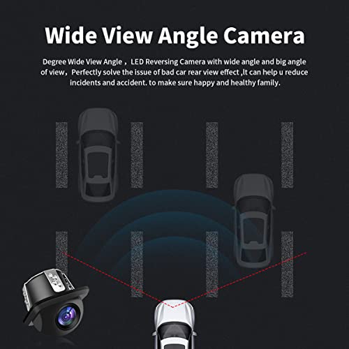 Image of Universal HD Backup /Front View Camera, IP68 Waterproof Rear View Backup Camera Wide View Angle Automatic CMOS - Easy to Install and Provides Crystal Clear Views of What's Behind You