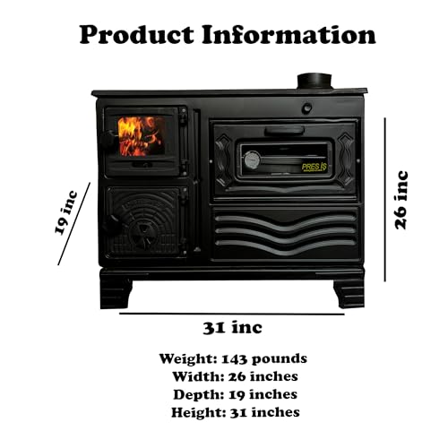 Installed Wood Stove Pipe Set