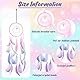 Traumfänger Handgefertigt, Dreamcatcher mit Federn und Bunt Perlen, Traumfänger Kinder Mädchen, 15x48cm Dream Catchers - für Hochzeit Kindergarten Schlafzimmer Wandbehang Decor Geschenk - Rosa
